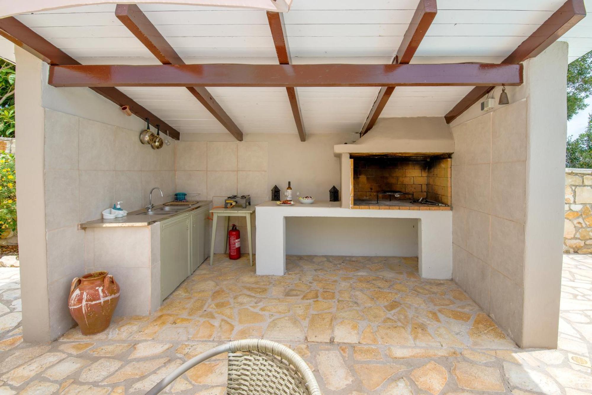 Loggos Seaview Cottage With Private Pool By Konnect Longós Zewnętrze zdjęcie