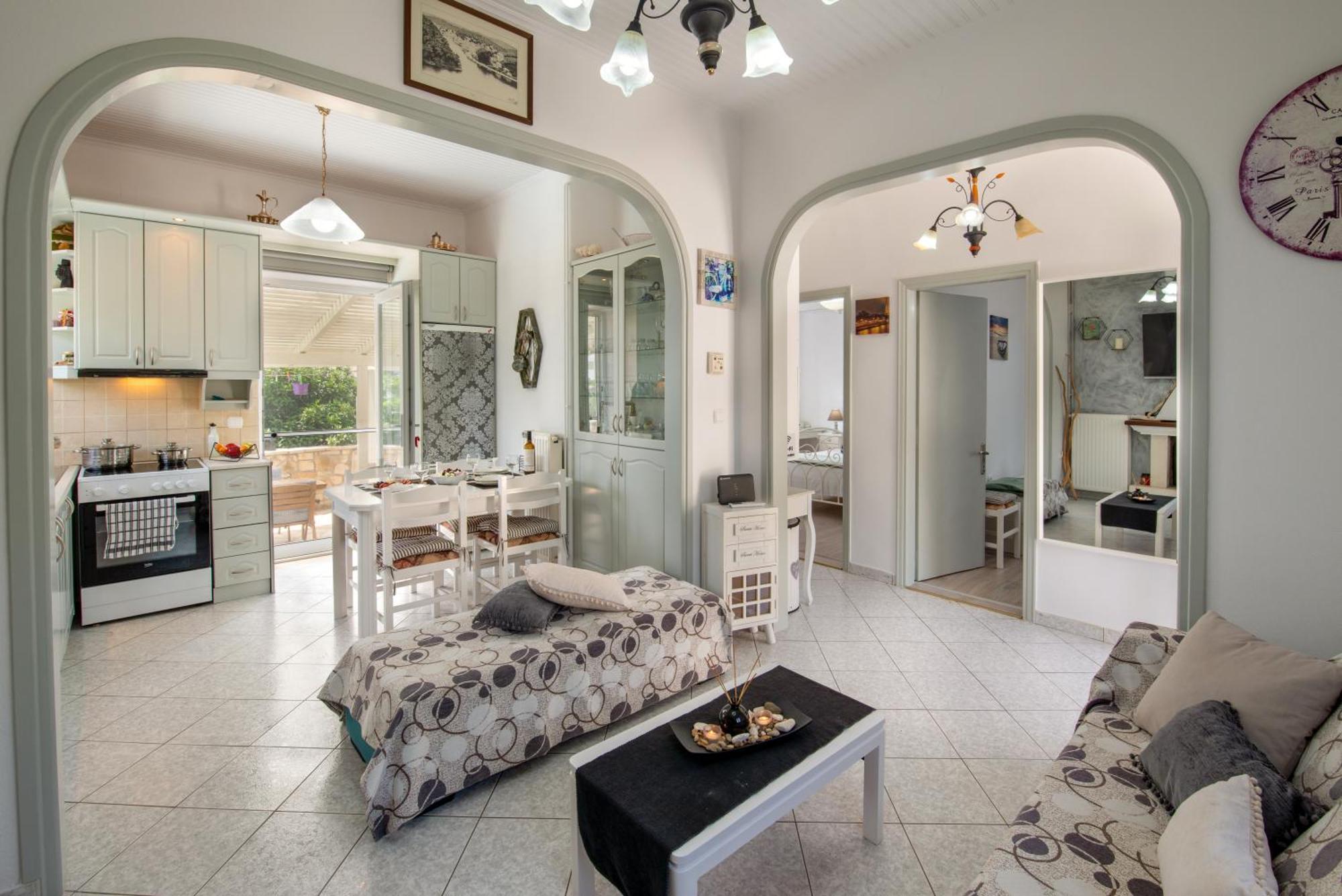 Loggos Seaview Cottage With Private Pool By Konnect Longós Zewnętrze zdjęcie