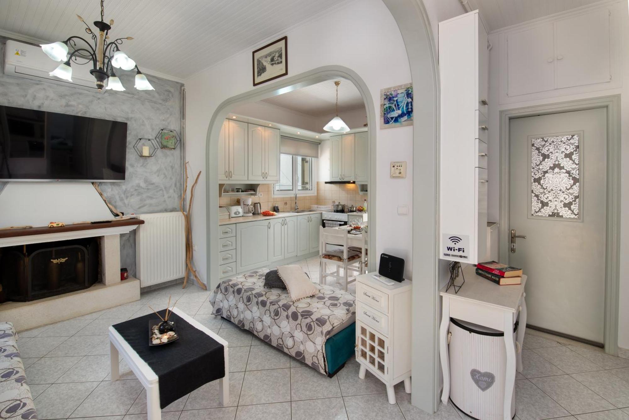 Loggos Seaview Cottage With Private Pool By Konnect Longós Zewnętrze zdjęcie